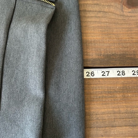 Addison Bay Charcoal Polished Double Knit Zip Everyday Pullover Top Small NWT - Picture 7 of 7